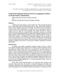 Using Dual-Language Books to Preserve Language & Culture in Alaska Native Communities by Kathryn Ohle and Jonathan Bartles