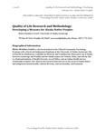 Quality of Life Research and Methodology: Developing a Measure for Alaska Native Peoples by Maria Crouch