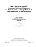 Reed Canarygrass in Alaska by Leslie J. Klebesadel and Stephen M. Dofing