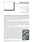 Alaska Spinach: Savory, Succulent Salad Selection by Carol E. Lewis, Pat Holloway, and Grant Matheke