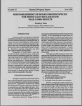 Reestablishment of Woody Browse Species for Mined Land Reclamation Year 1 (1989) Results by Dorothy J. Helm