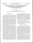 Reestablishment of Woody Browse Species for Mined Land Reclamation Year 2 (1990) Results by D.J. Helm