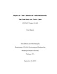 Impact of Cold Climates on Vehicle Emissions: The Cold Start Air Toxics Pulse by Tom Jobson and Yibo Huangfu