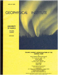 Telluric current micropulsations at the auroral zone by Victor Peter Hessler and Richard R. Heacock