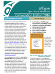 @Egan Newsletter 2016 Convocation Edition by N/A N/A