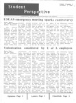 Student Perspective 1989-11-01 (v.1 no.3) by Frank Wilson, Alberto Dolmades, Shawn Paul, Douglas Reed, Clay Myers, and Joanna Helle